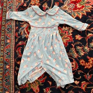 Cecil & Lou Santa baby Romper 9m